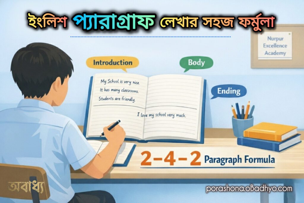 মাধ্যমিক ইংলিশ প্যারাগ্রাফ লেখার সহজ ফর্মুলা | English Paragraph Writing for Madhyamik | Easy Formula for Weak Students